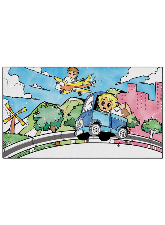 Coloring Mat "Moving Day"