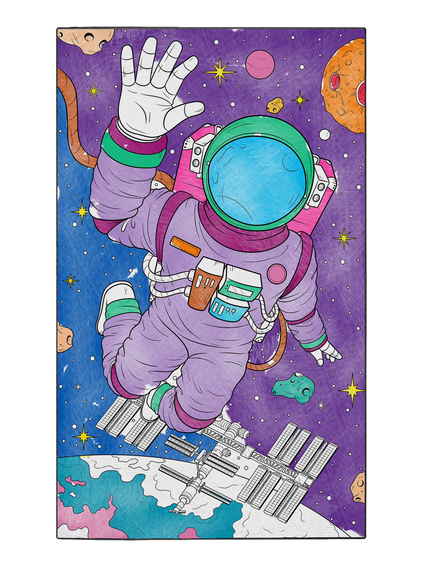 Coloring Mat "Space Out"