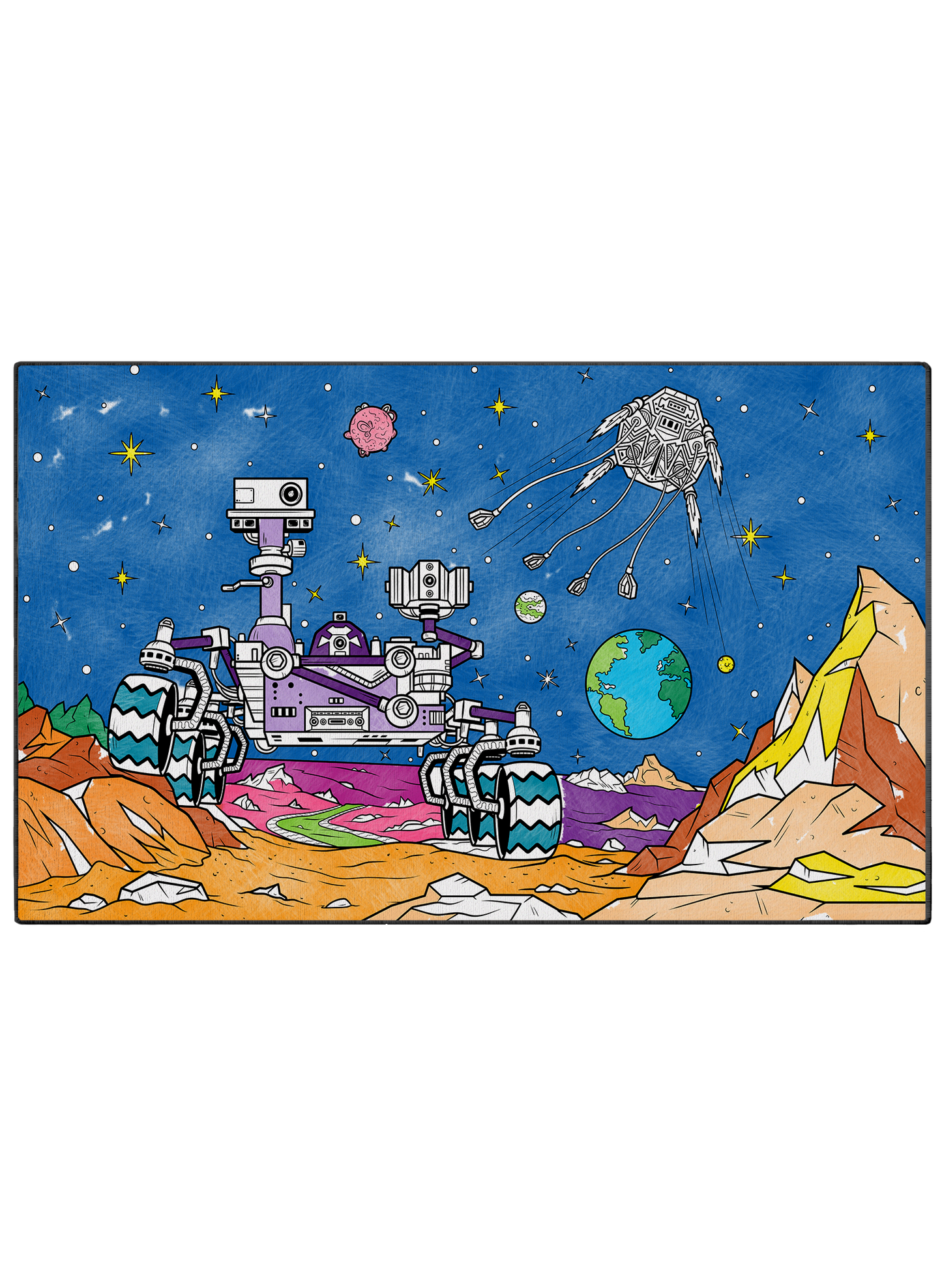 Coloring Mat "Perseverance of Mars"