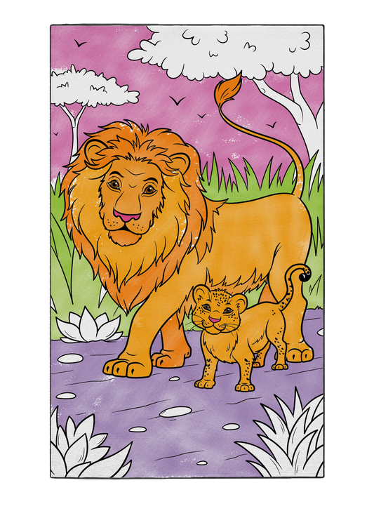 Coloring Mat "Royal Tour"