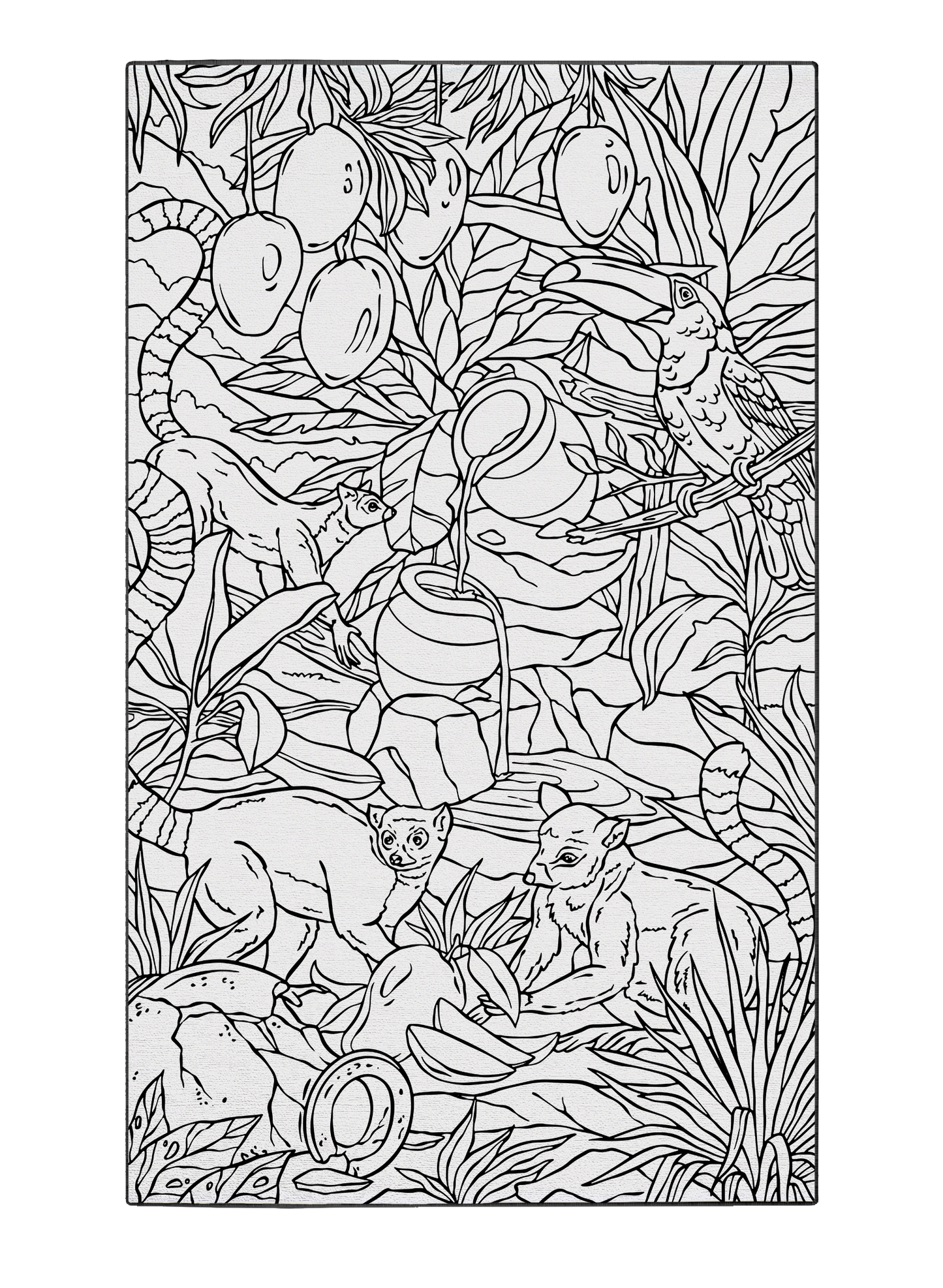 Buy "Elusive Lemur Hideaway" Poster to Color