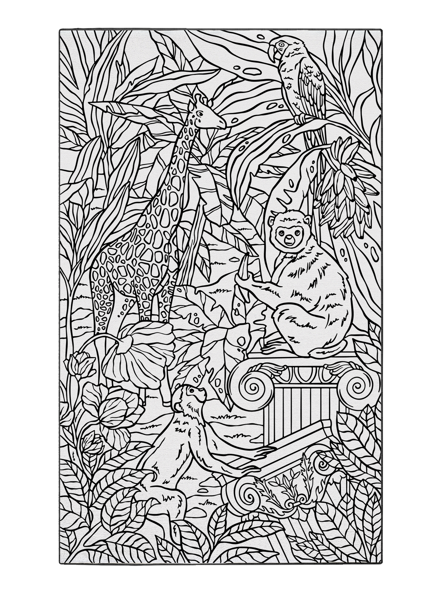 Harmony in the Wild Poster to Color