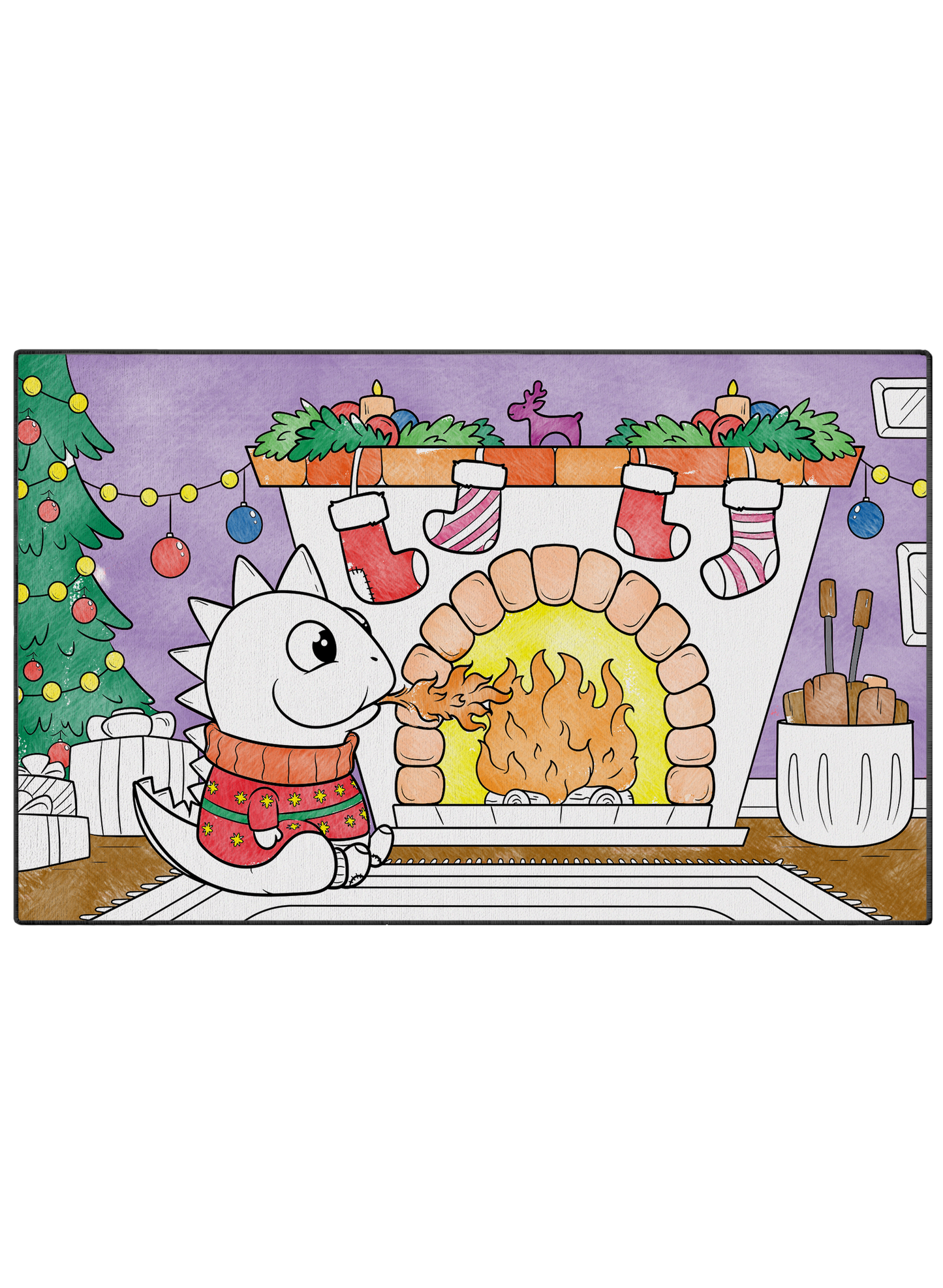 Coloring Mat "Staying Toasty"
