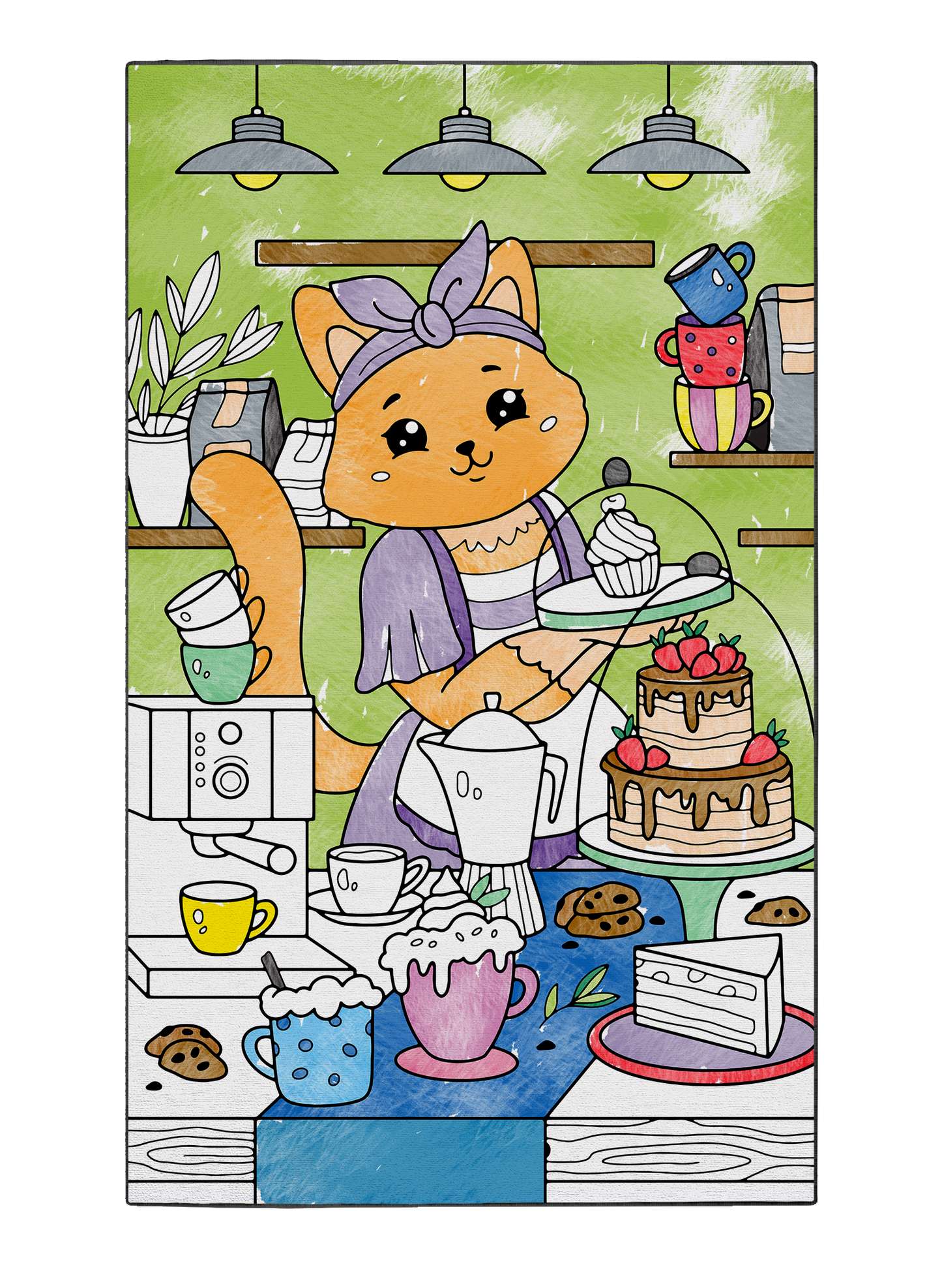 Coloring Mat "Kiana Cat's Cafe"