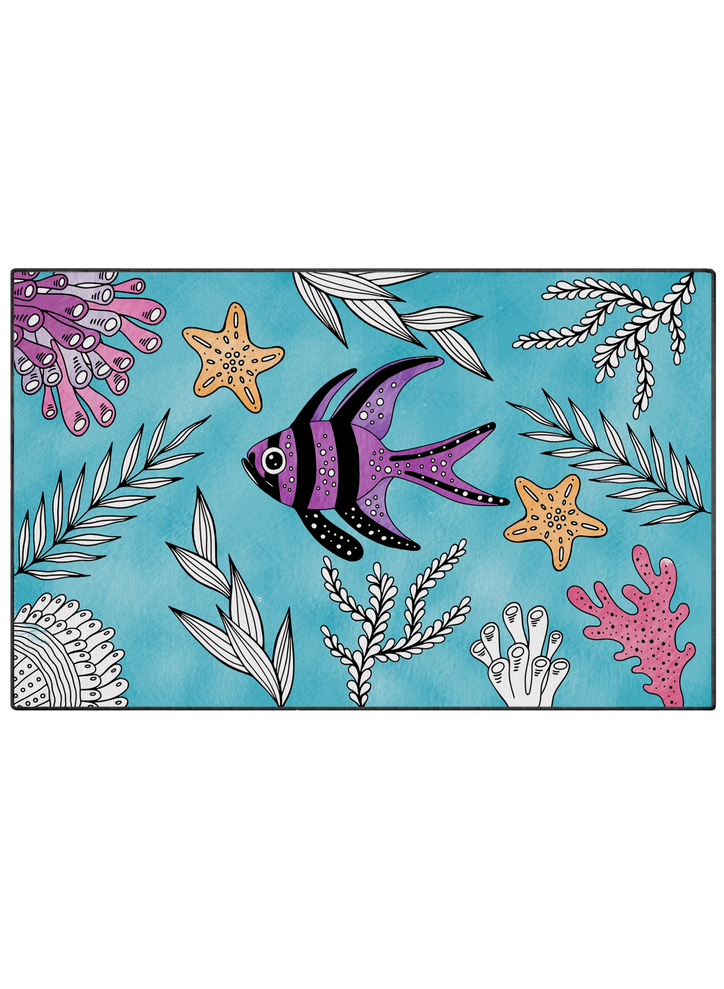 Coloring Mat "One Little Fish"