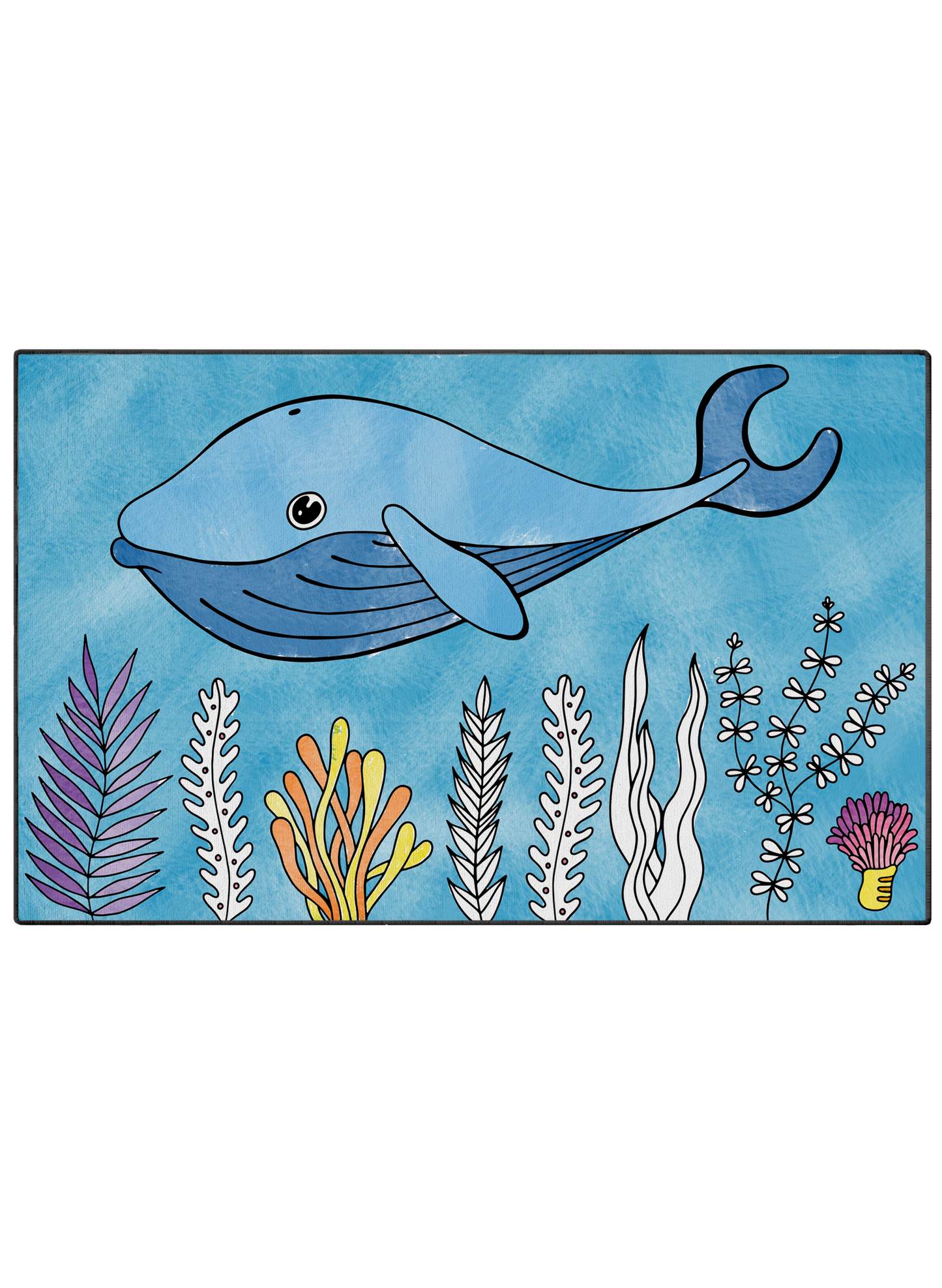 Coloring Mat "Whaling Around"