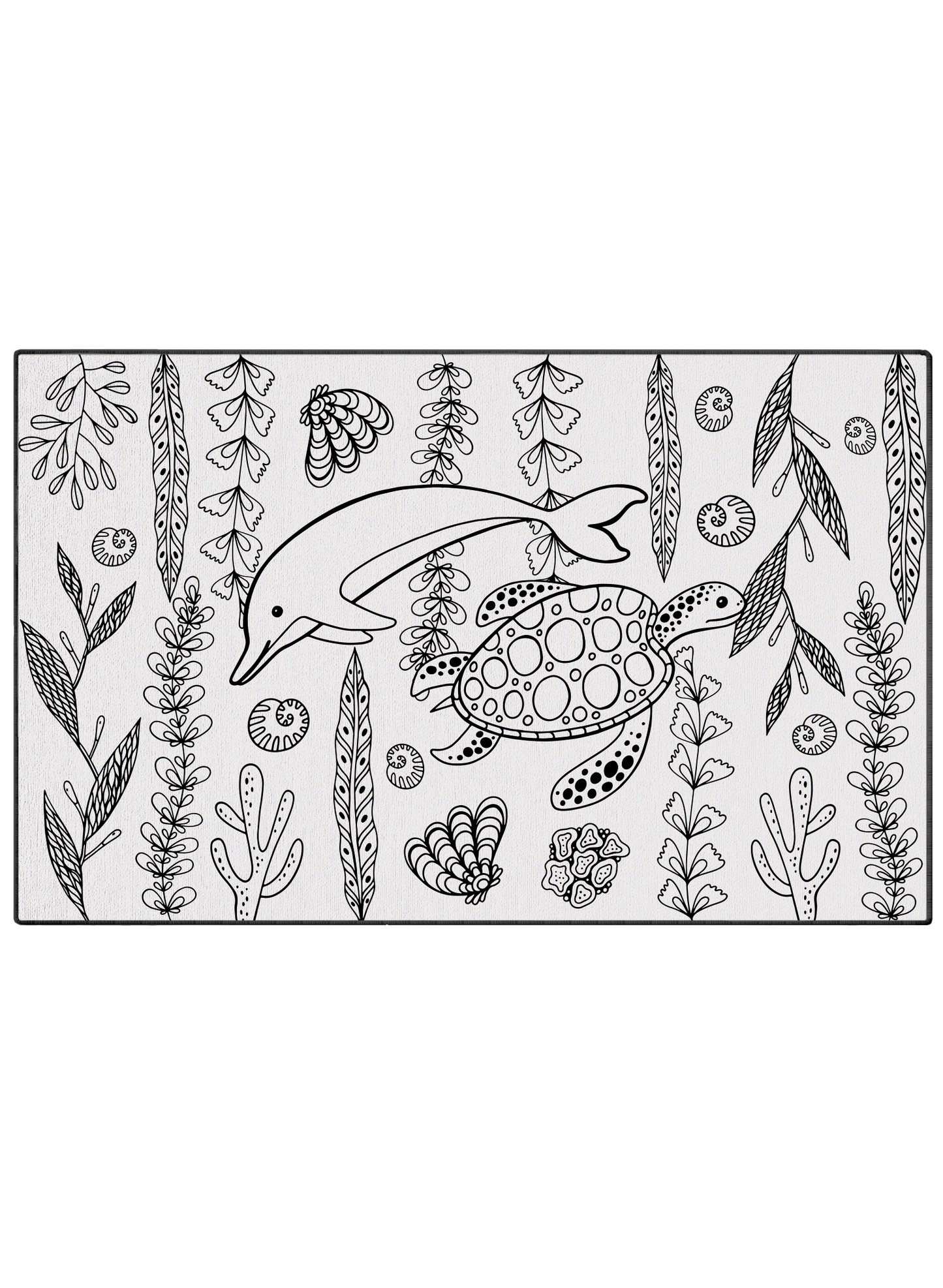 Get "Dolphin Dance" Fun Coloring Poster