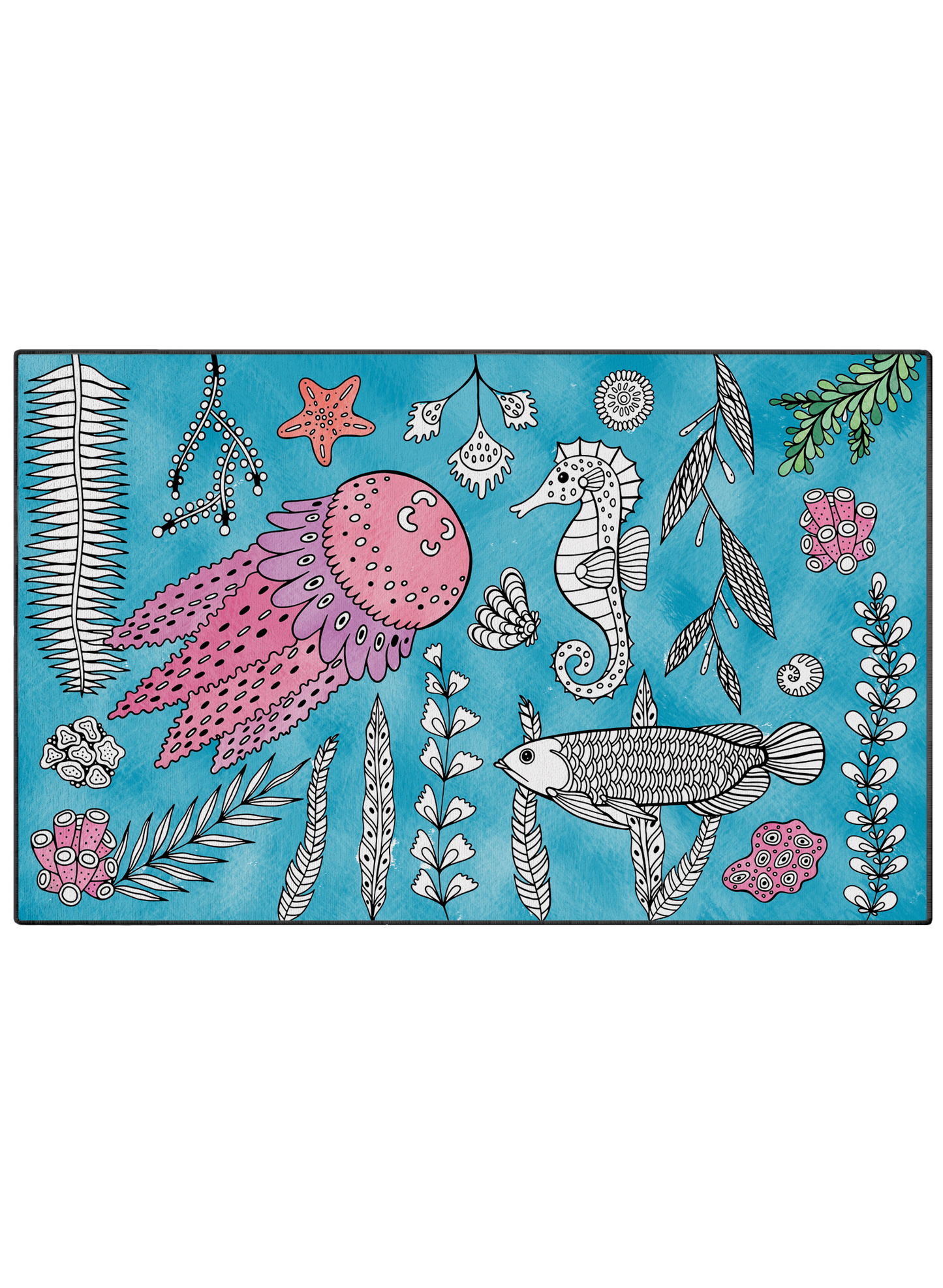 Coloring Poster "Jellyfish Jiggle"