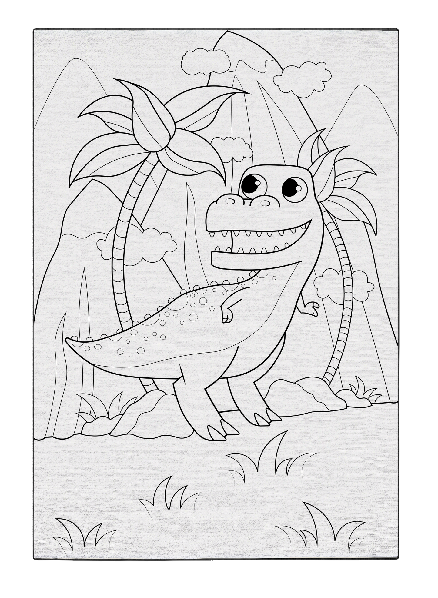 T-Rex Stomp Washable Coloring Mat