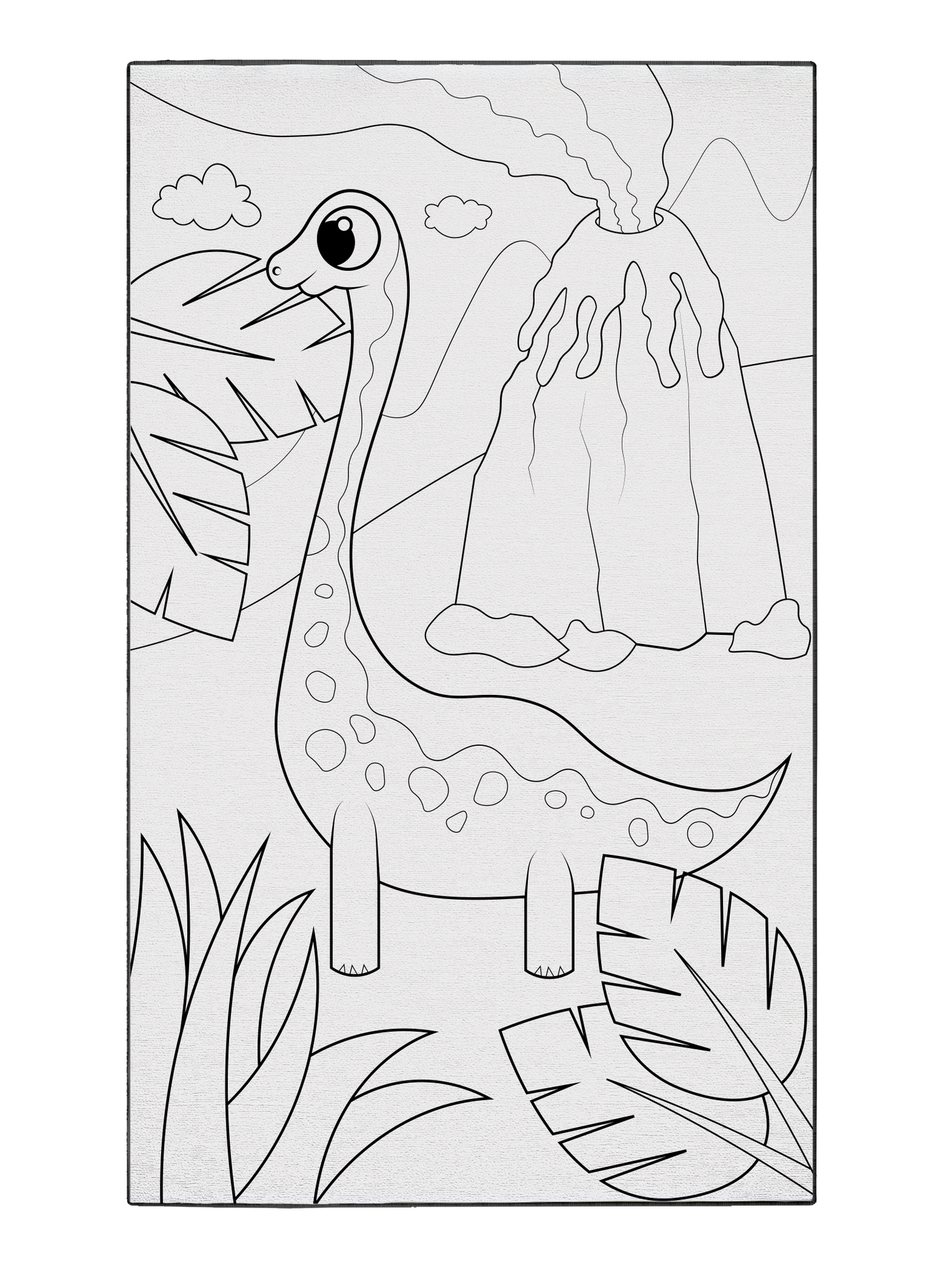 Shop "Brachiosaurus Brunch" Coloring Poster