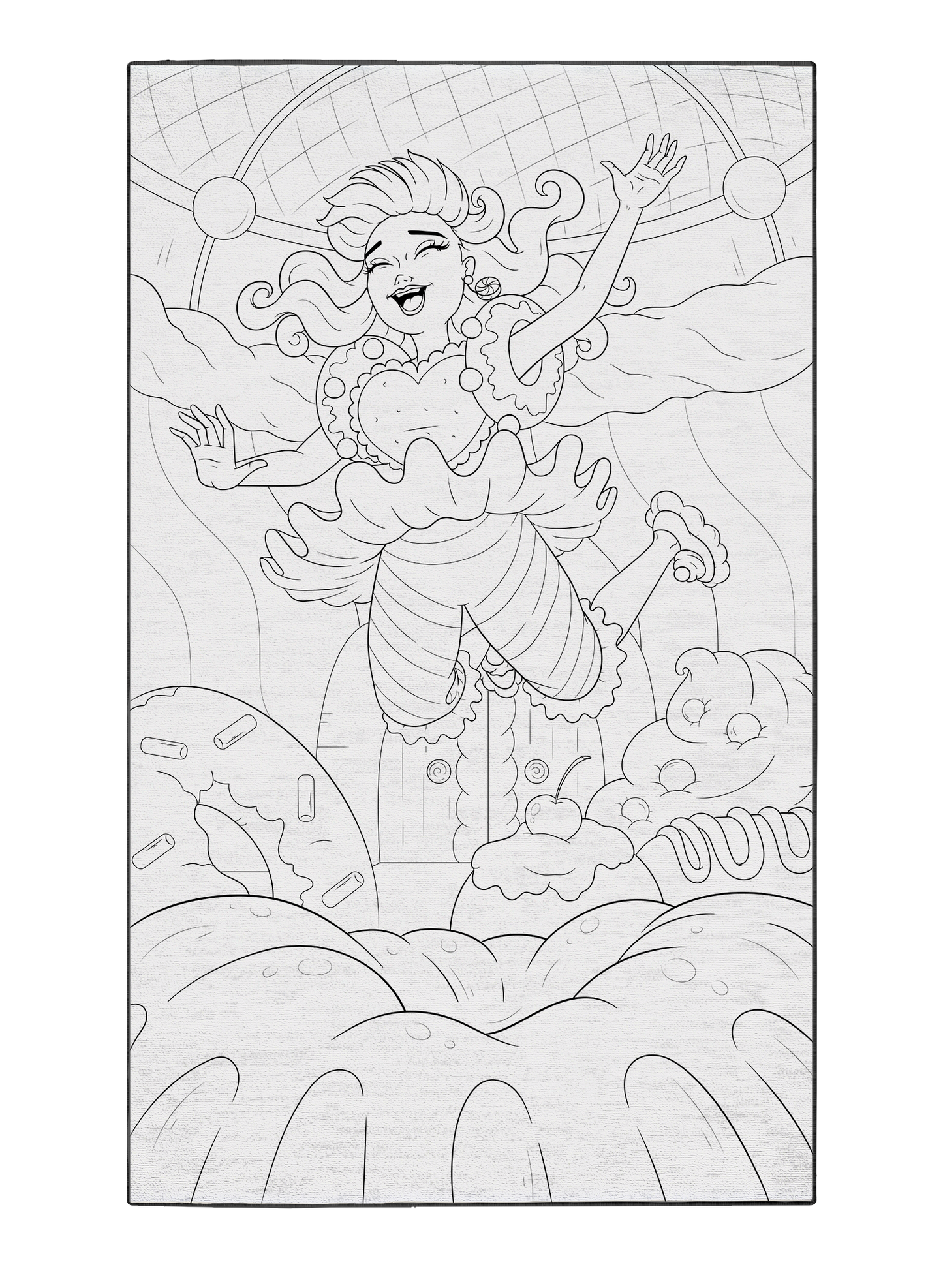 Buy "Bouncy Bundt House" Coloring Daycare Rug Coloring Poster