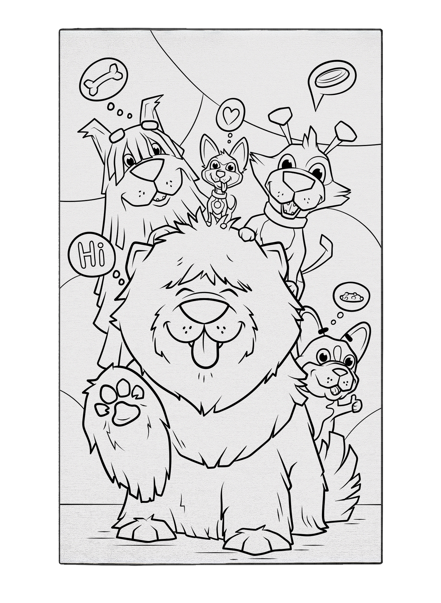 Bruno and Friends Coloring Poster