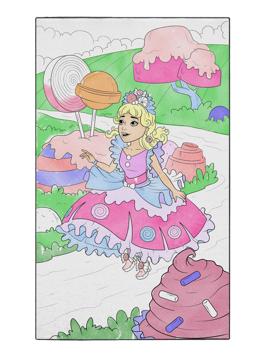 Coloring Mat "Taffy Lane"
