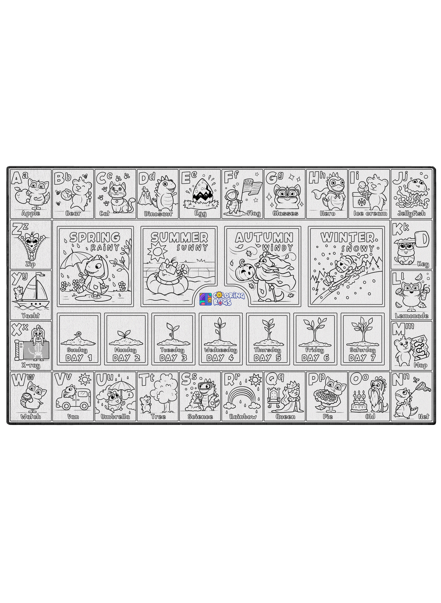 Alpha Days Coloring Poster - 4