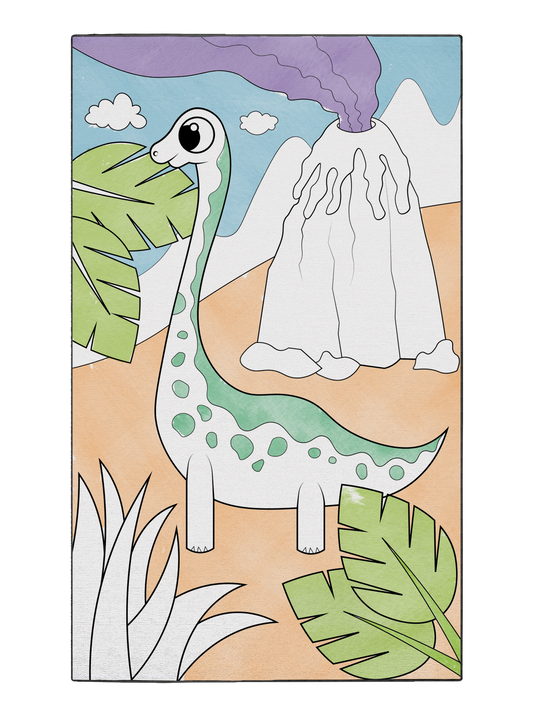 Coloring Poster "Brachiosaurus Brunch"