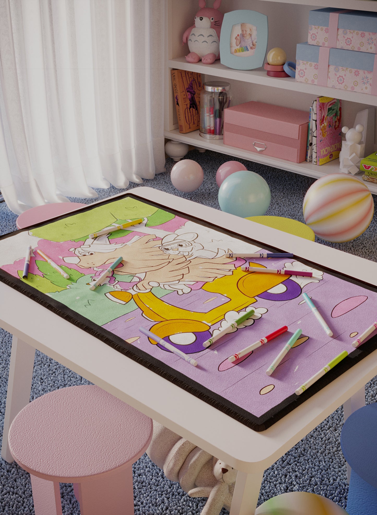 Doggone Roadtrip Coloring Poster - 3