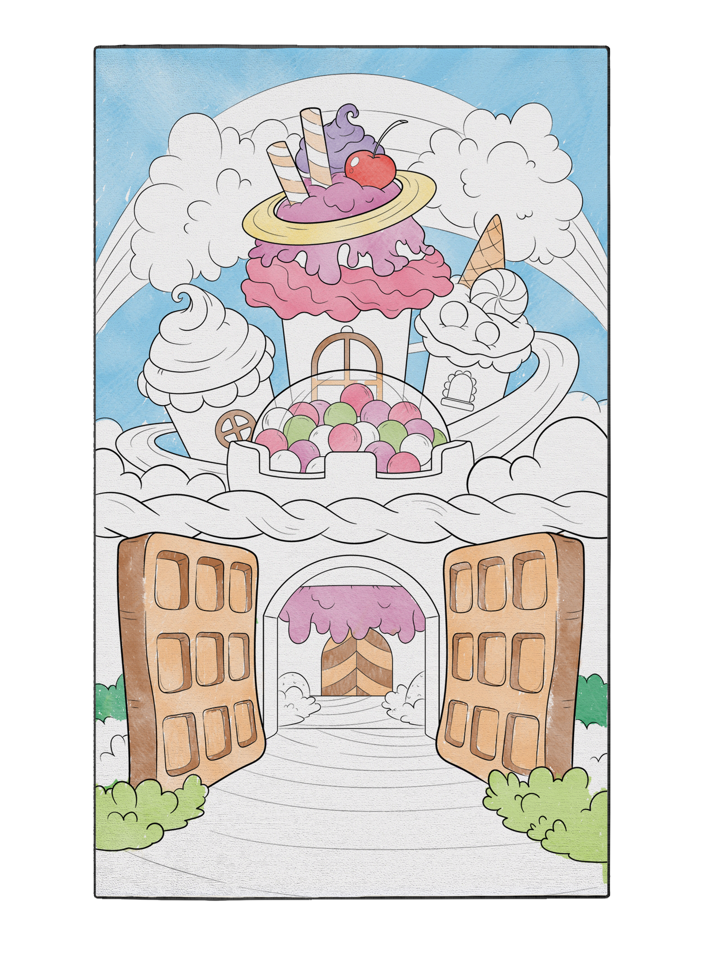 Coloring Poster "Gumball Castle"