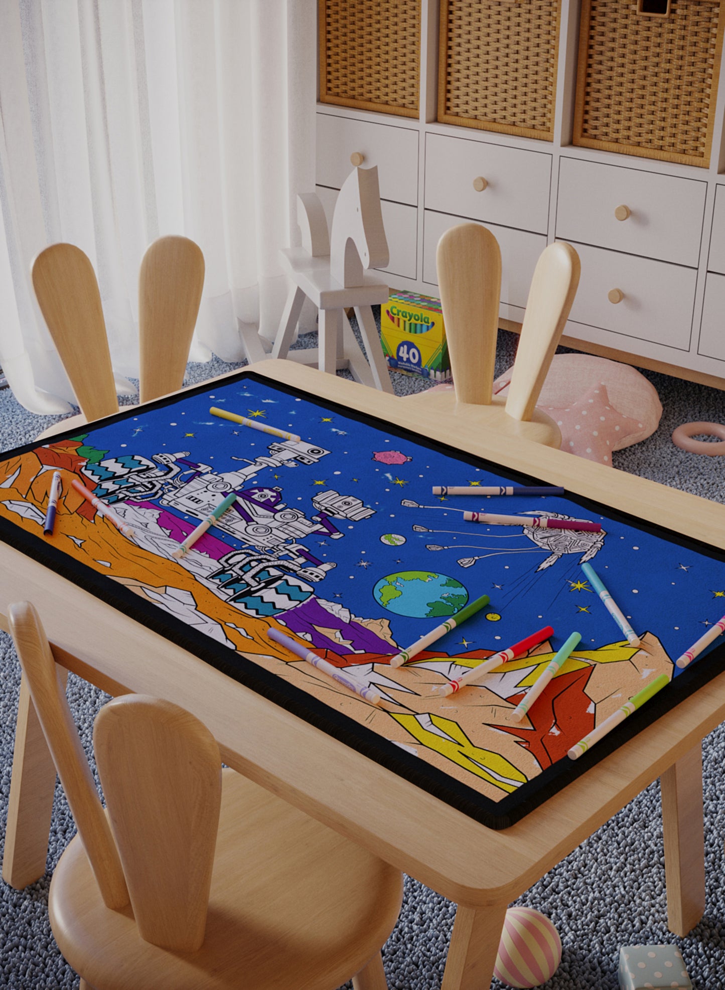Perseverance of Mars Coloring Mat - 3