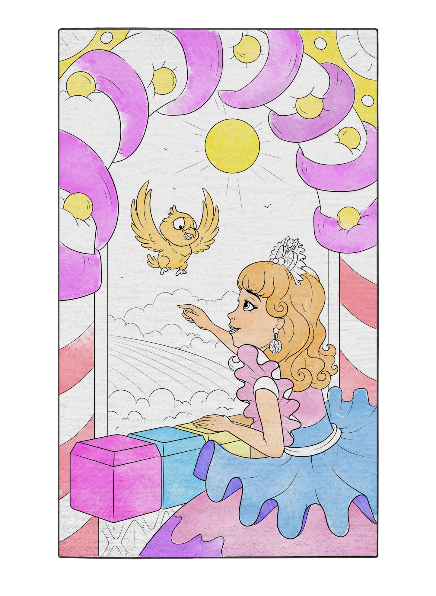 Coloring Poster "Jelly Fields"