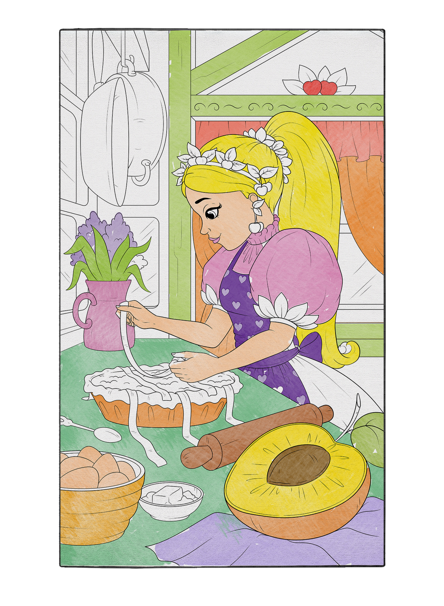Coloring Poster "Baking Bliss"