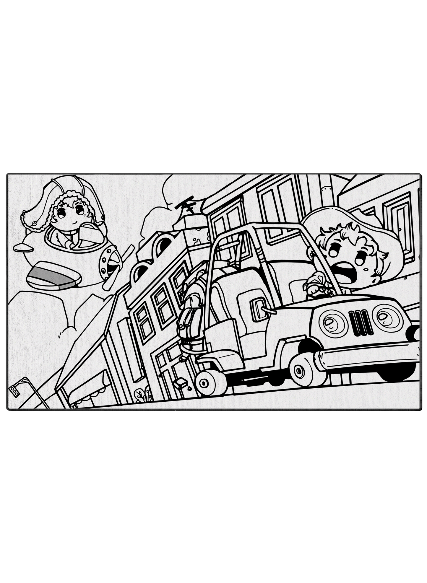 Honk Honk! Poster to Color