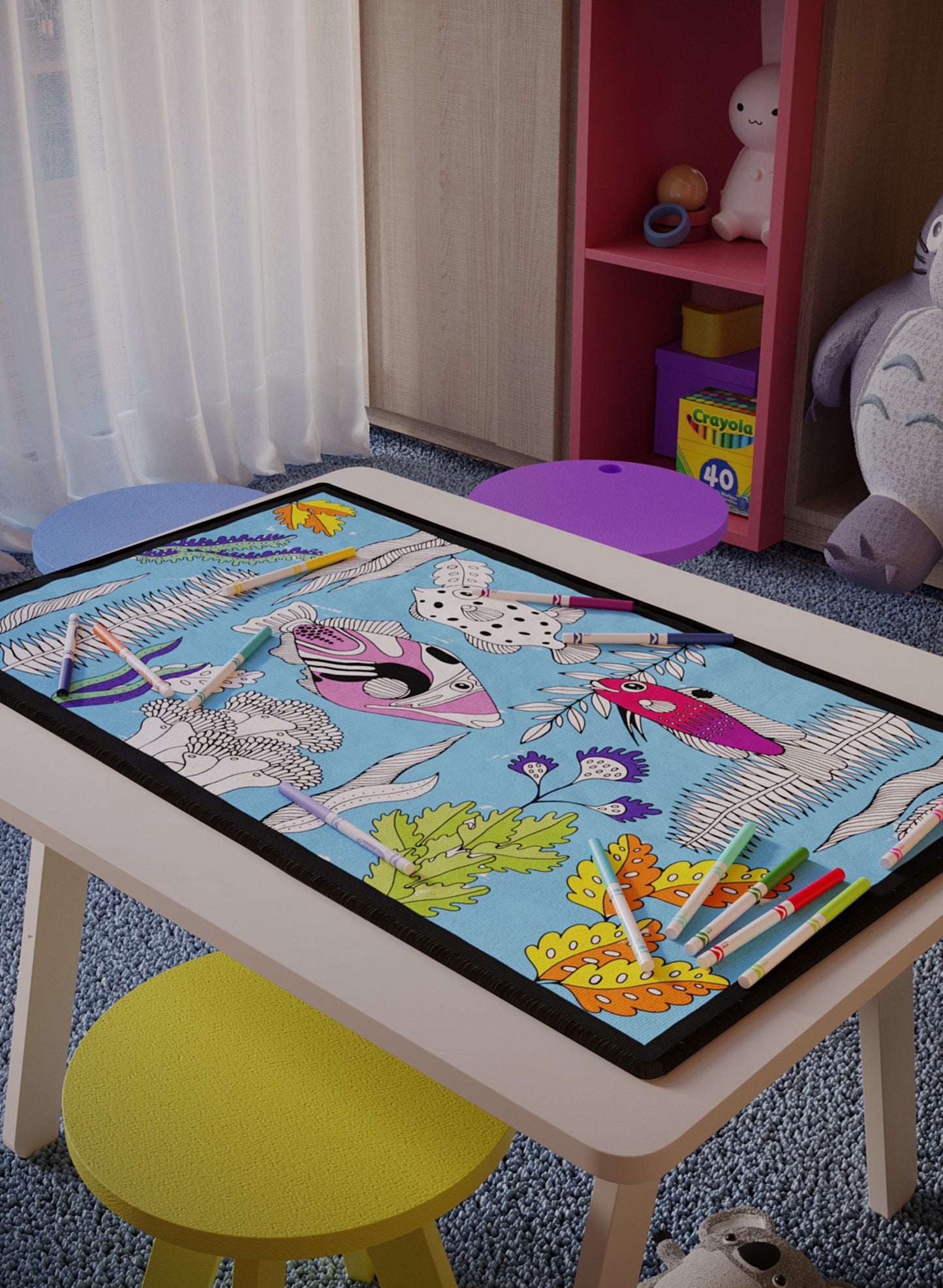 Saltwater Shenanigans Washable Coloring Mat - 3