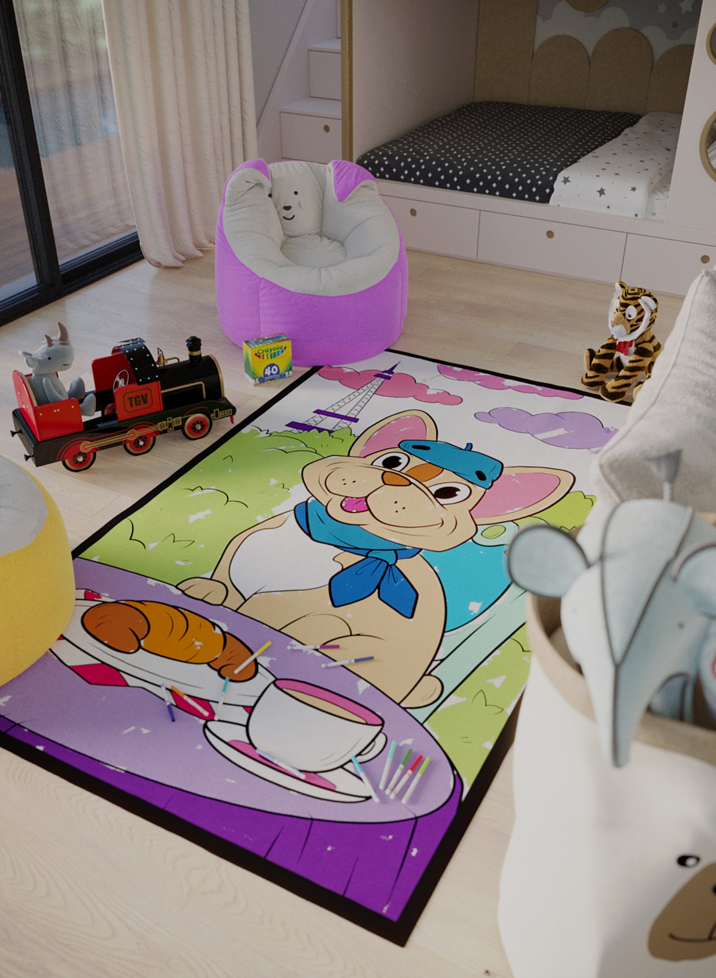 Breakfast with Boots Coloring Poster - 2