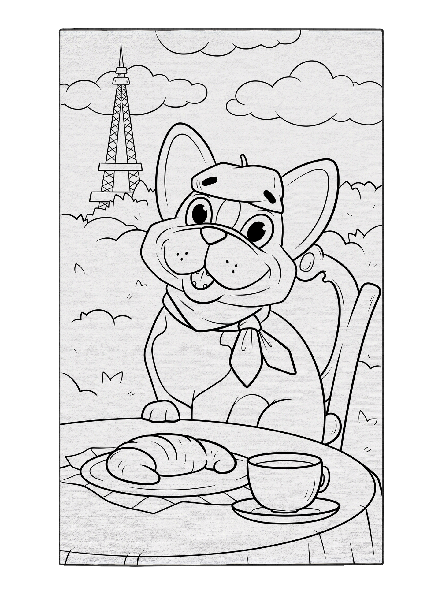 Breakfast with Boots Coloring Poster