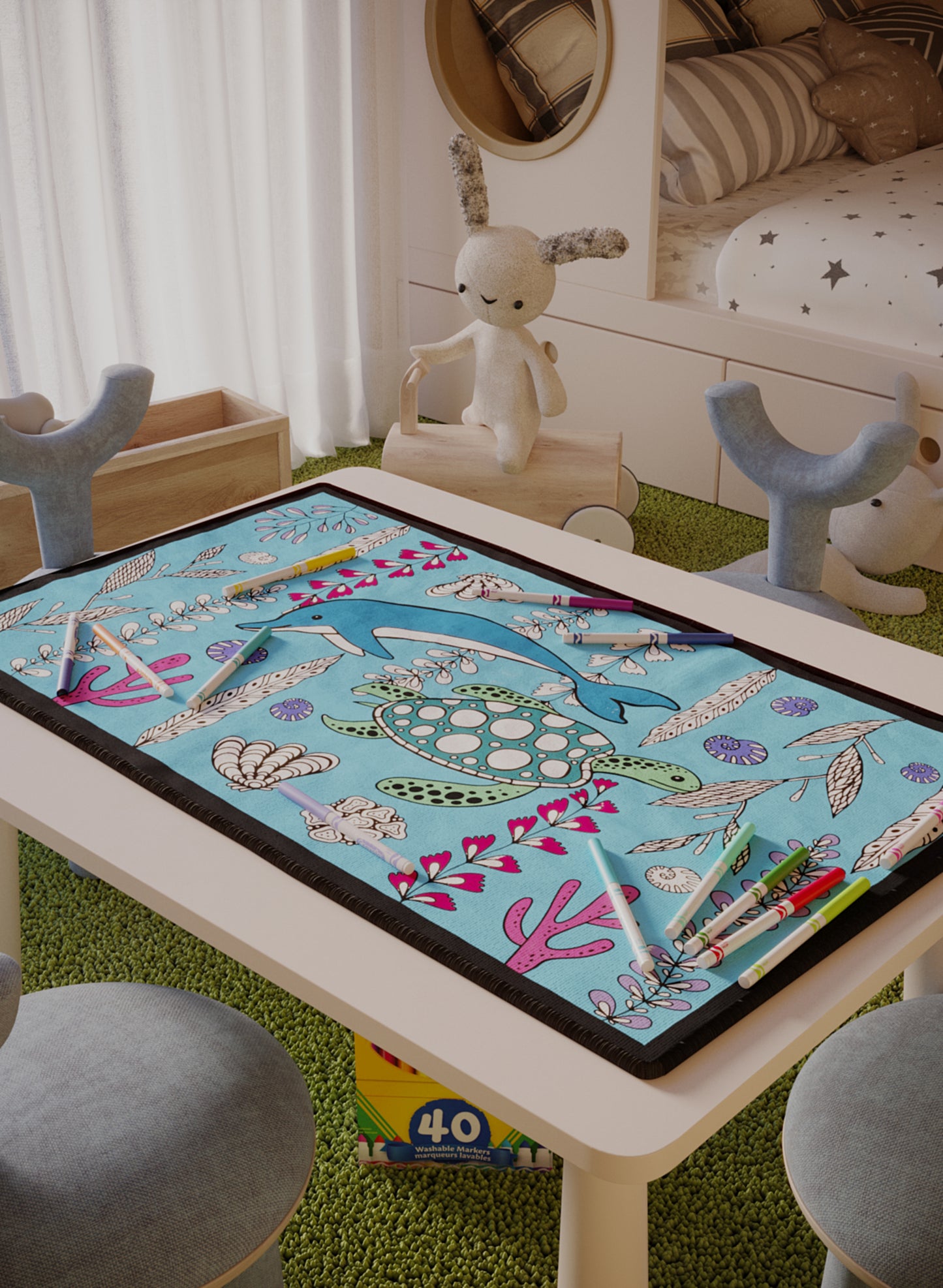 Get "Dolphin Dance" Fun Coloring Poster - 3