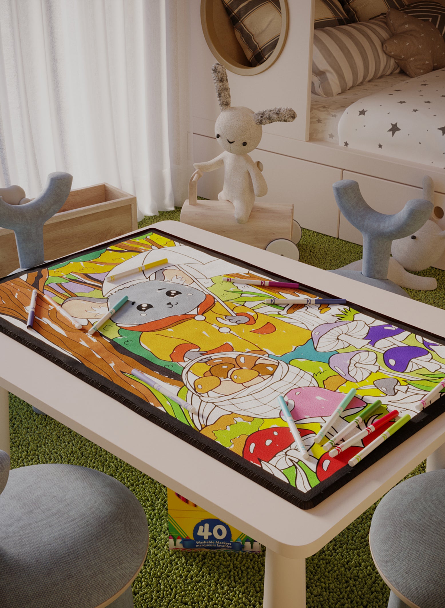 Foraging with Matteo Mouse Poster to Color - 3