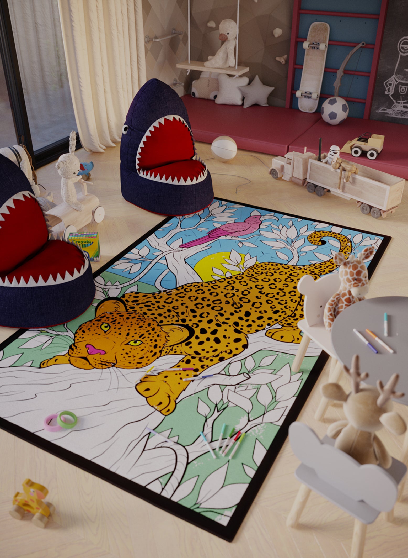 Jaguar Catwalk Poster to Color - 2