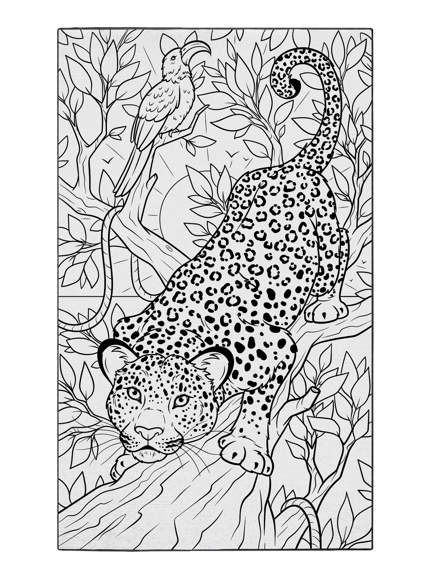 Jaguar Catwalk Poster to Color