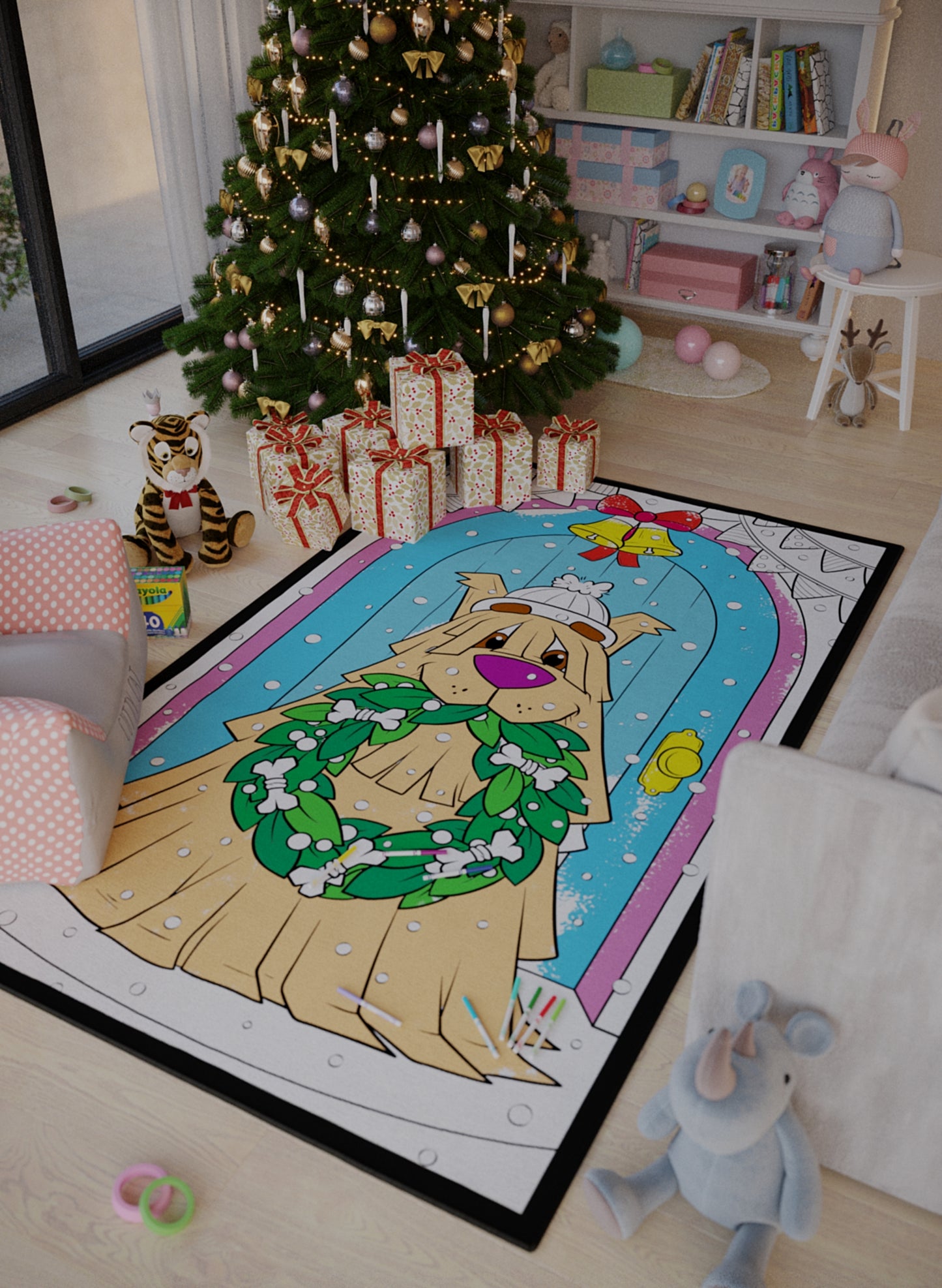 Noel Coloring Mat - 2