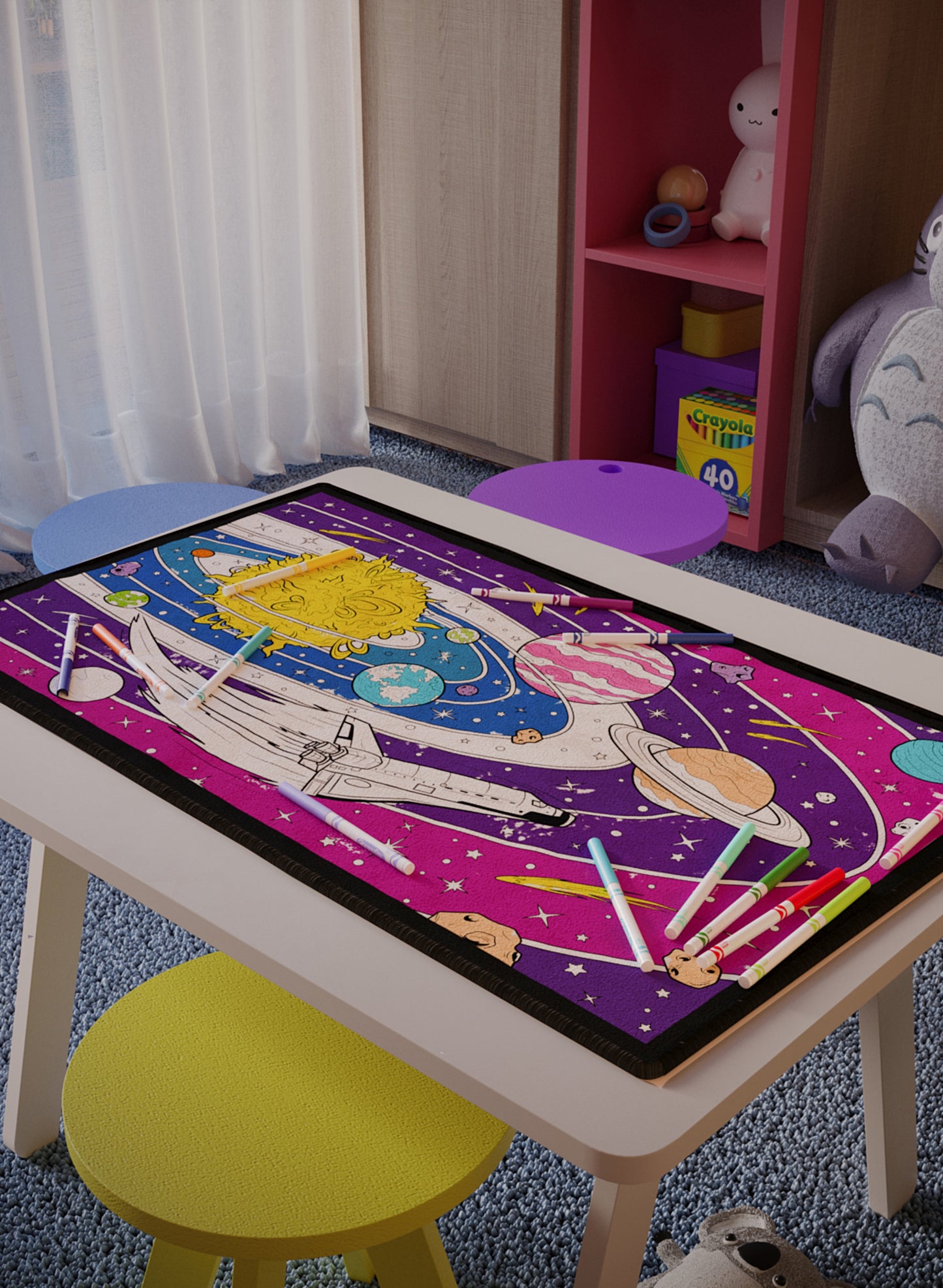 Planetary Nebula Coloring Mat - 3