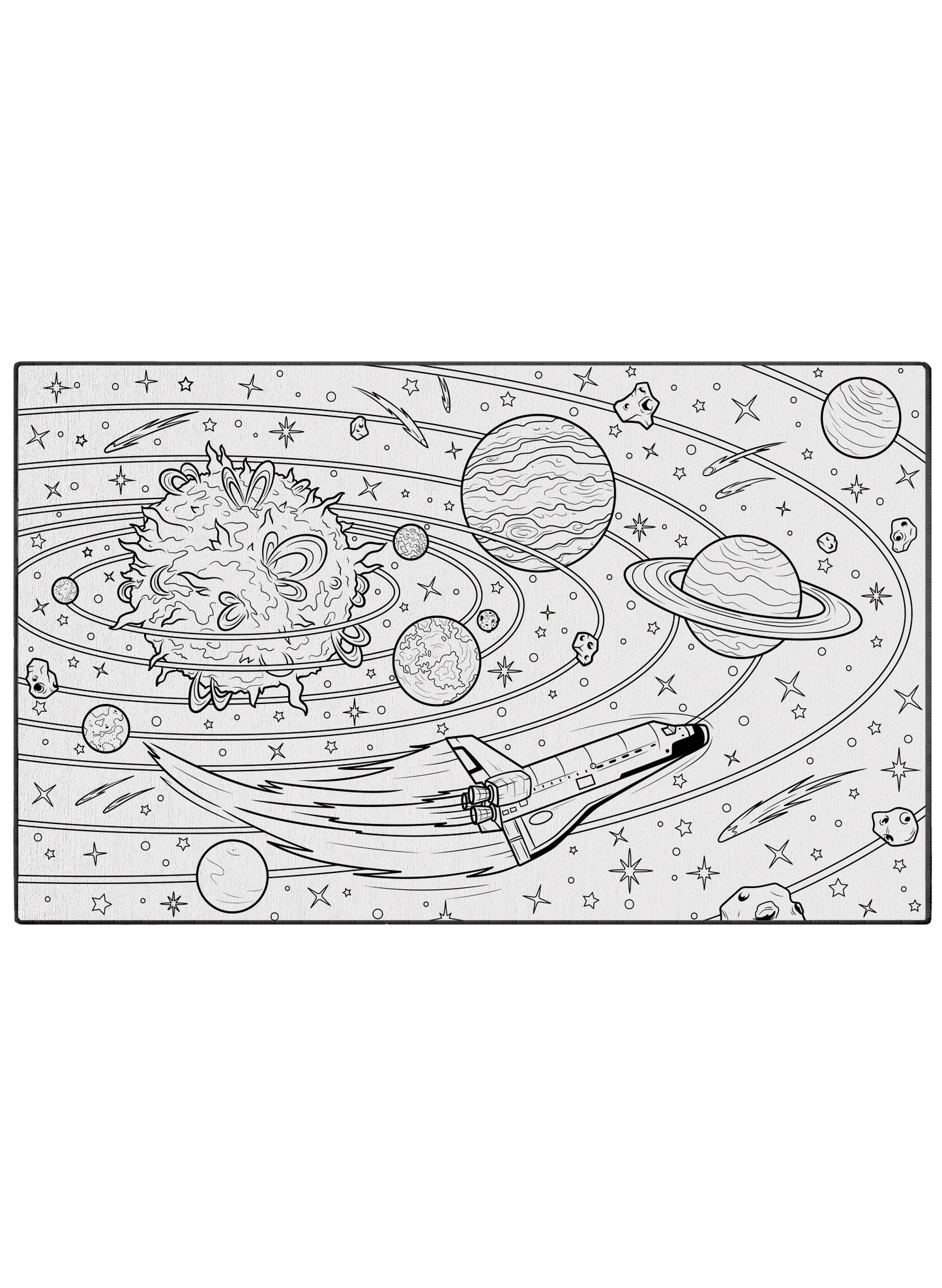 Planetary Nebula Coloring Mat