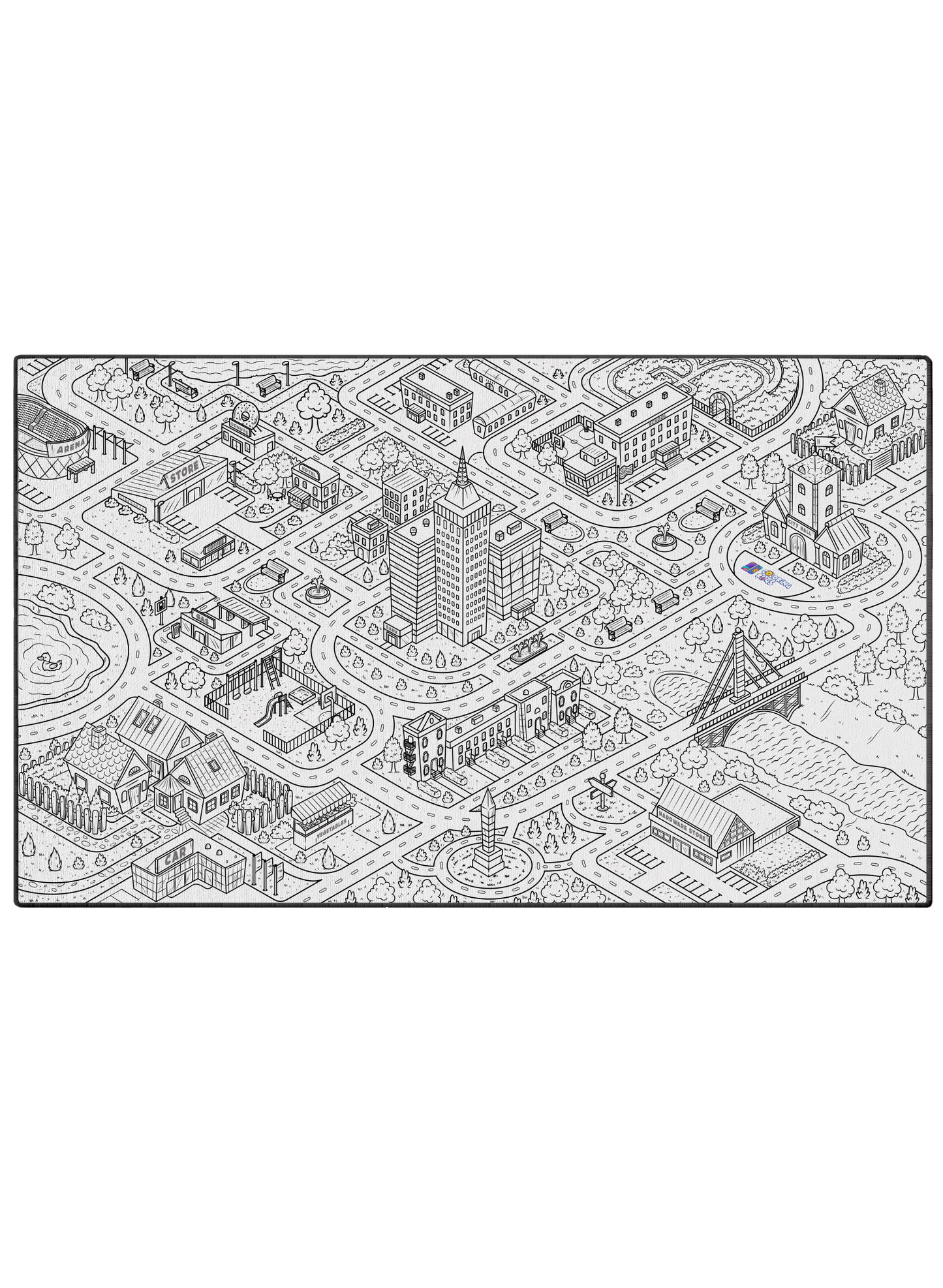 Coloring Mat "Skyscraper City"