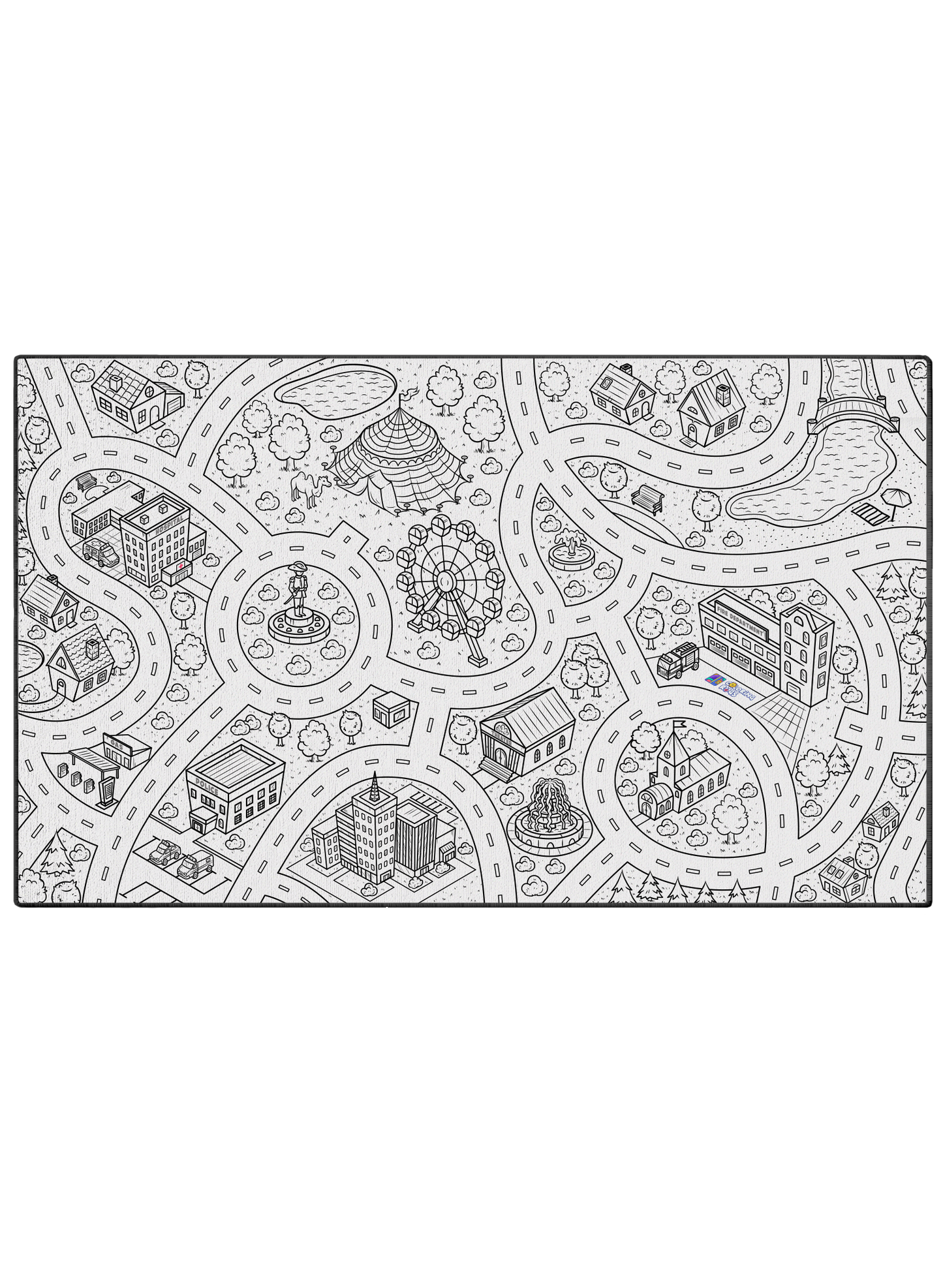Coloring Poster "Circus Town"