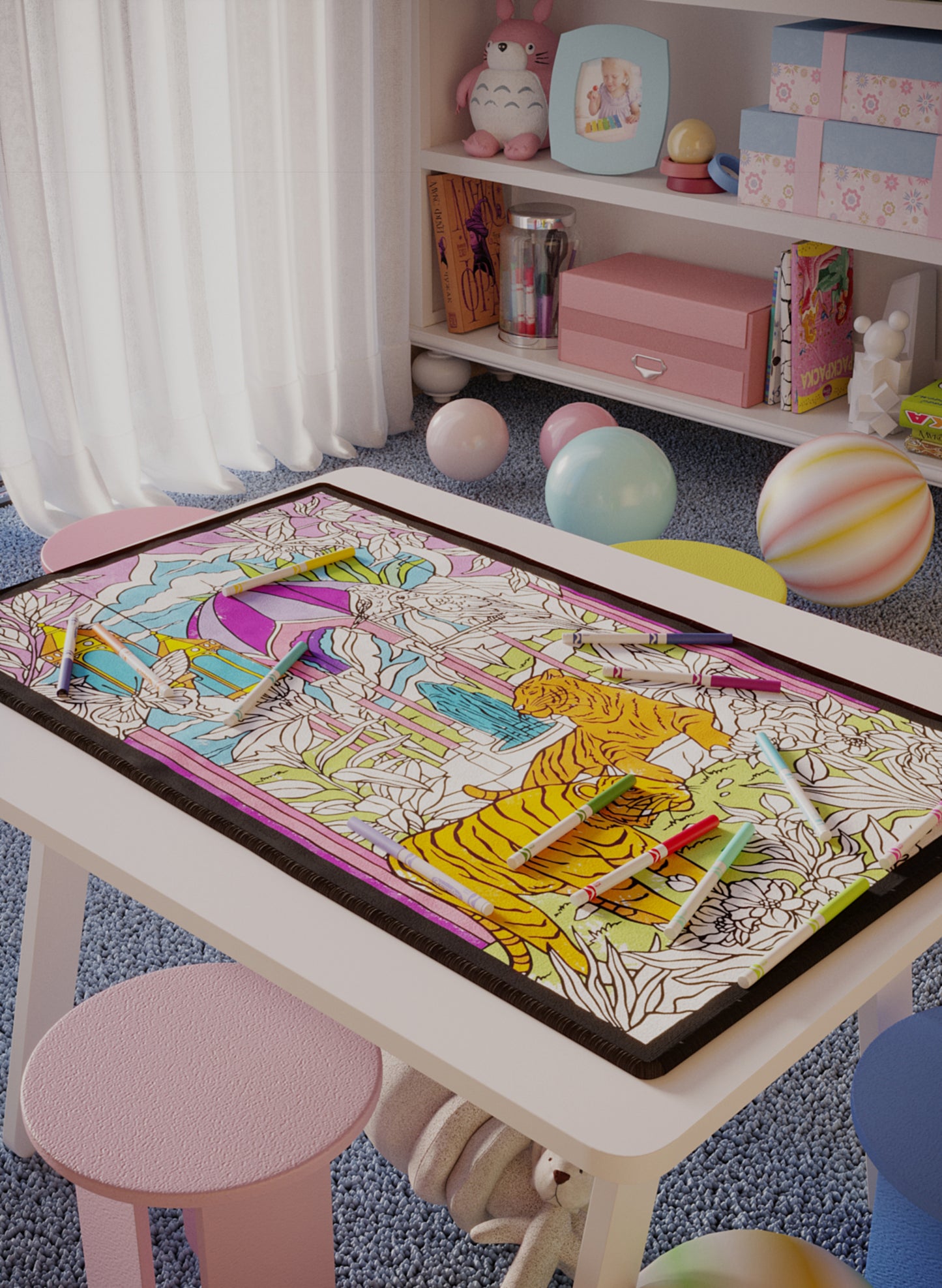 Garden of Grandeur Poster to Color - 3