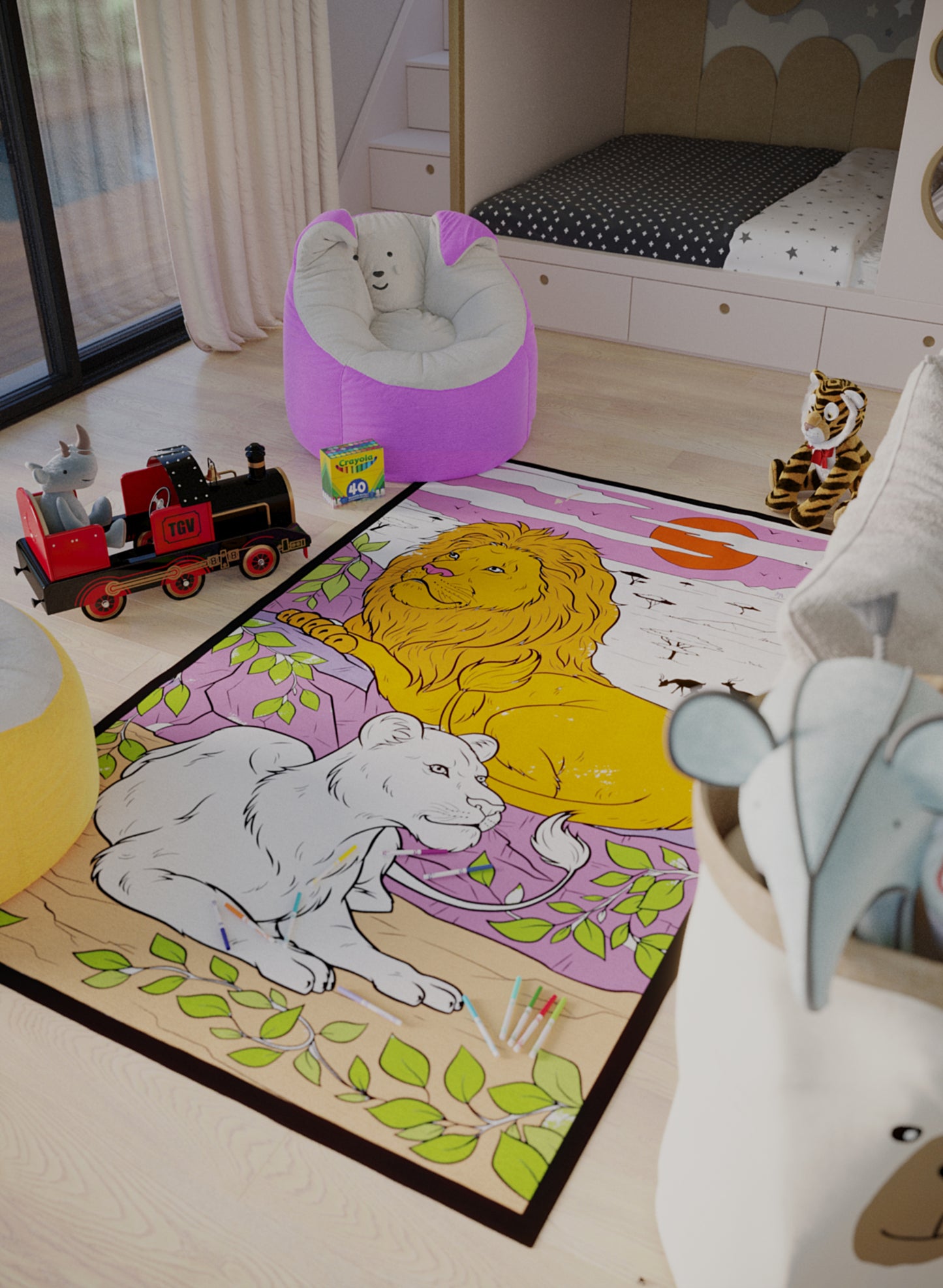 Pride Perch Coloring Mat - 2