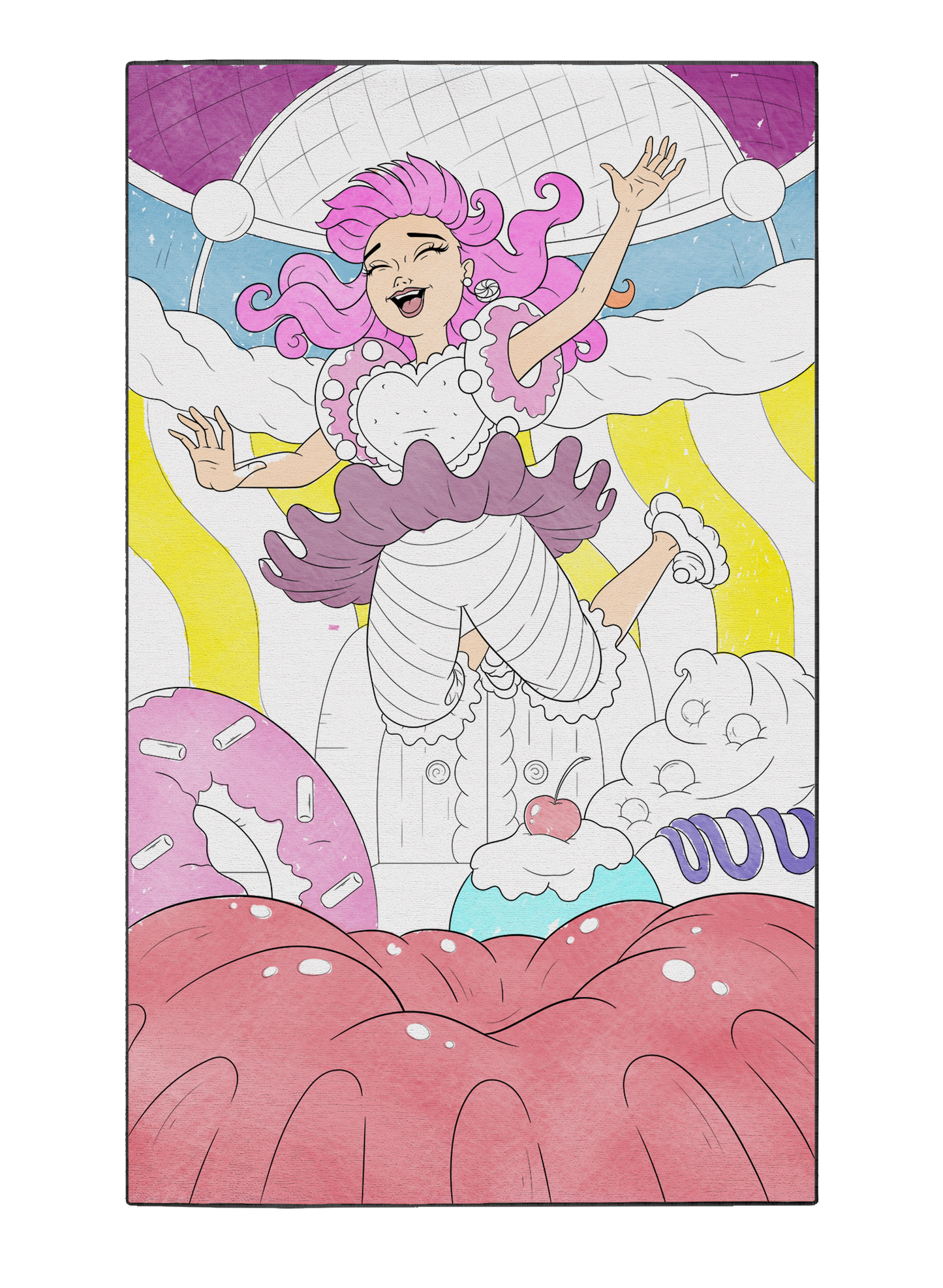Coloring Poster "Bouncy Bundt House"
