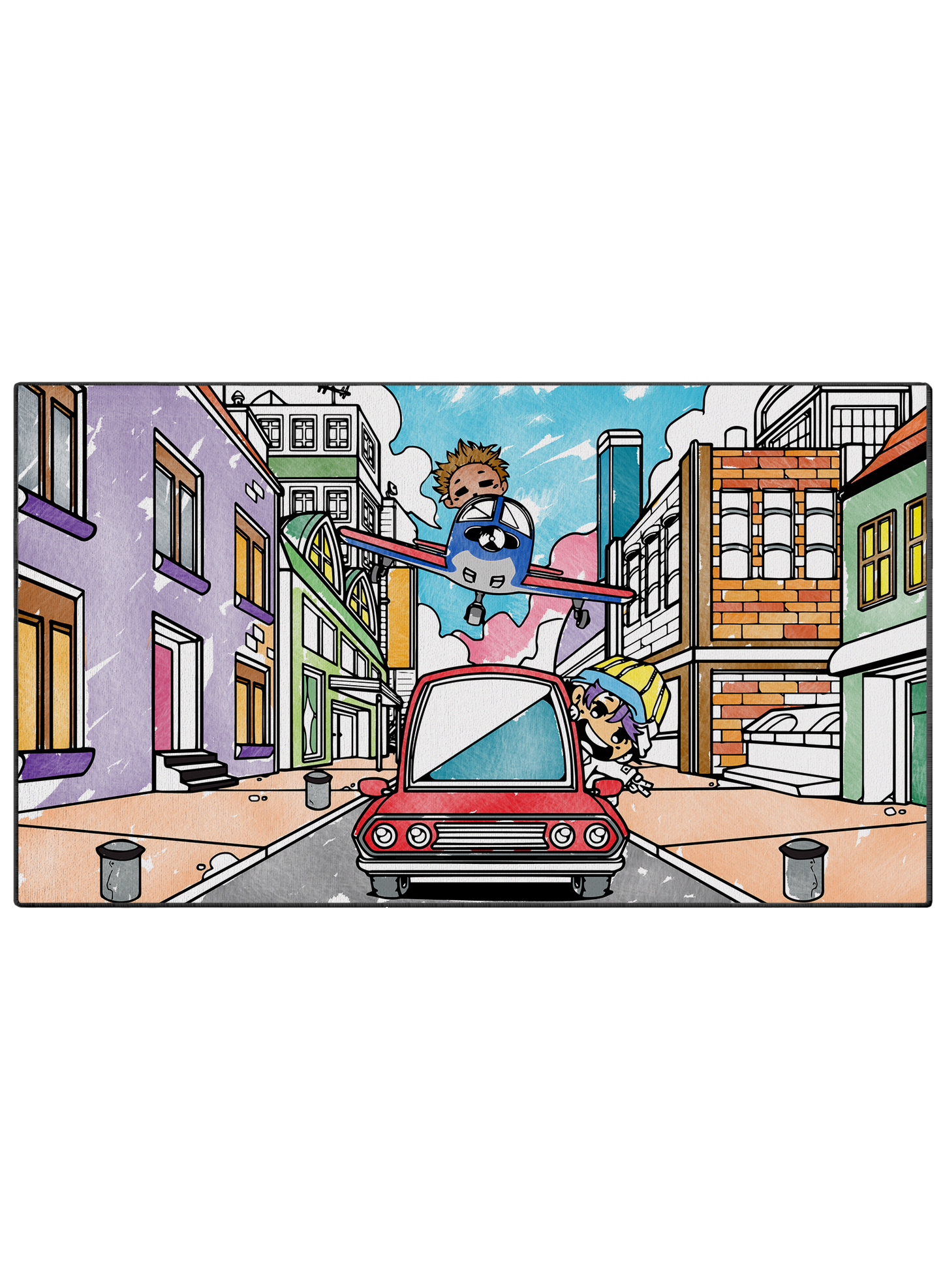 Coloring Mat "Lazy Race"