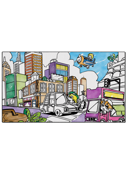 Coloring Poster "Busy Life"
