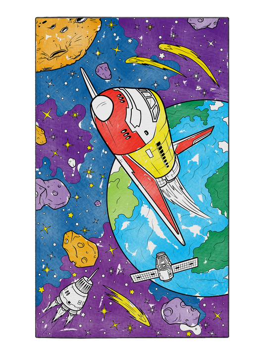 Coloring Poster "Cosmic Escape"