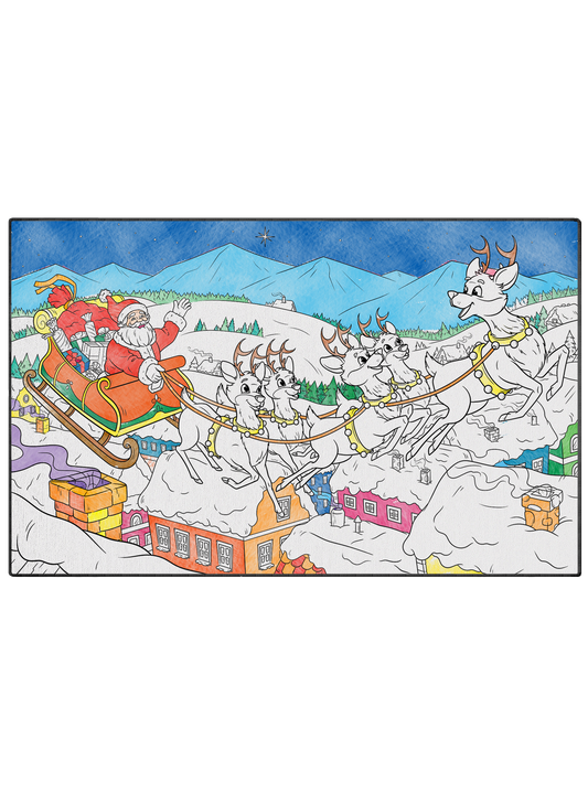 Coloring Mat "Reindeer Games"