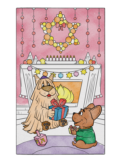 Coloring Poster "8th Day of Hanukkah"