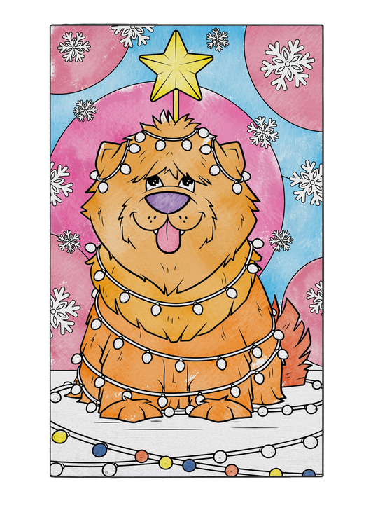 Coloring Poster "Bruno's Christmas Tree"