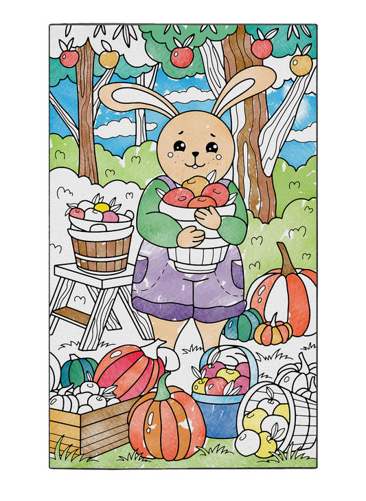 Coloring Poster "Hazel Hare's Harvest"