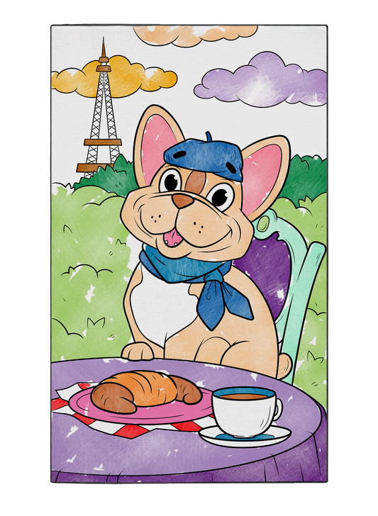 Coloring Poster "Breakfast with Boots"