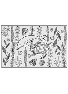 Get "Dolphin Dance" Fun Coloring Poster