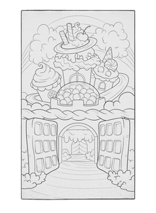 Gumball Castle Poster to Color